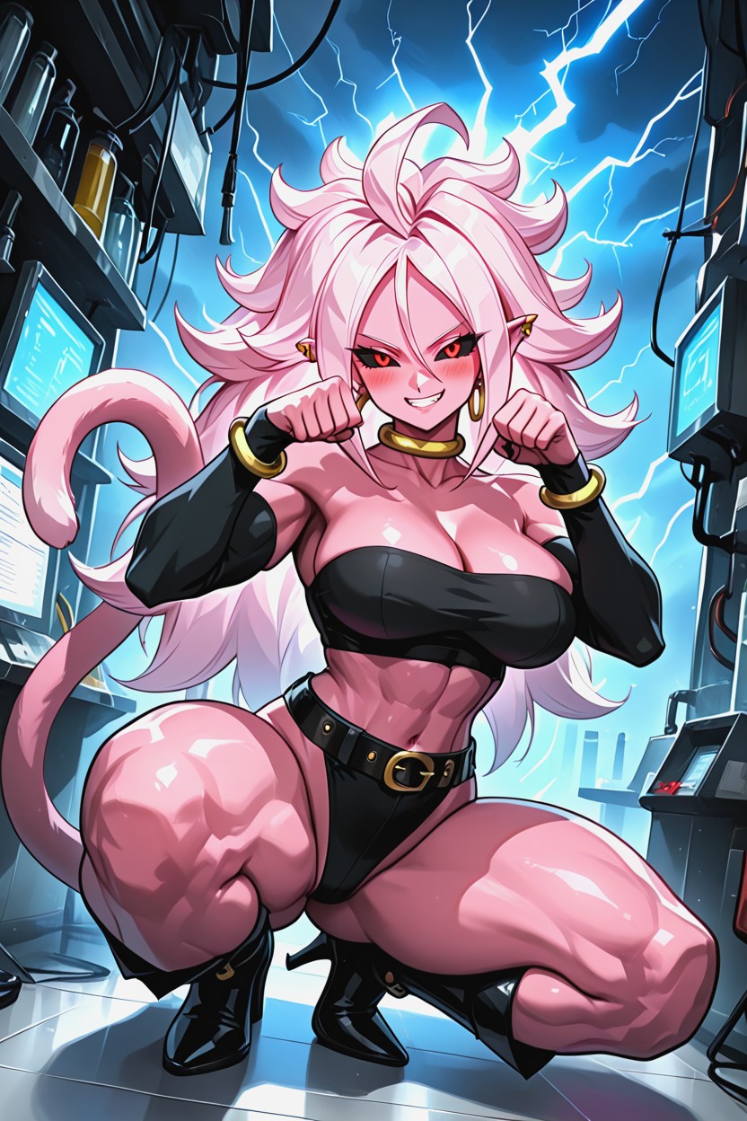 Cat Pose, Large Breast, Night Hentai AI Porn