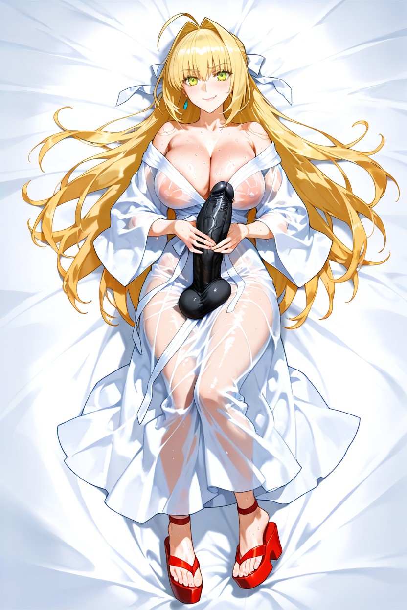 Nero Claudius From Fate Grand Order, Large Cock, Blonde Hair Hentai AI Porn