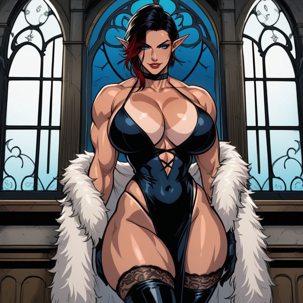 Thigh High Boots, Massive Ass, Thighs Exposed Hentai AI Porn