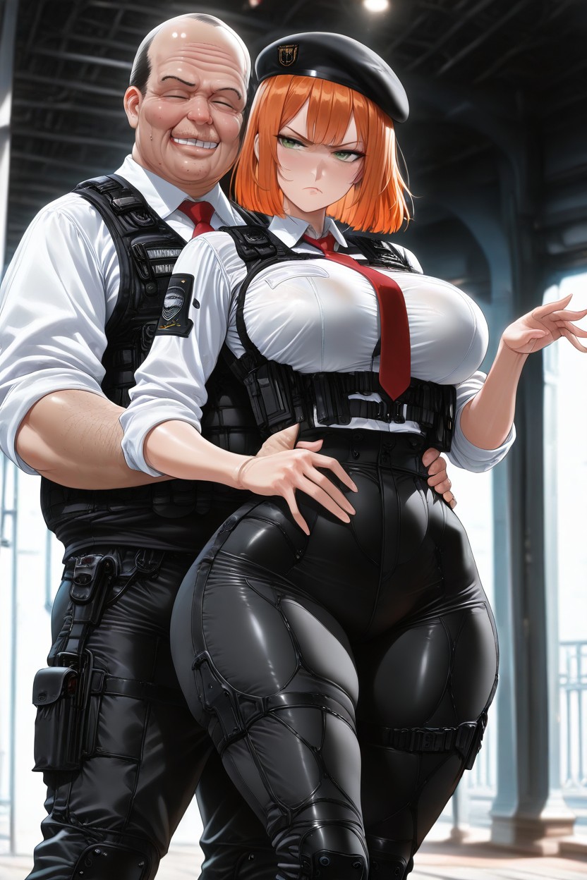 Score__up, Black Tactical Vest, Girl Hentai AI Porn