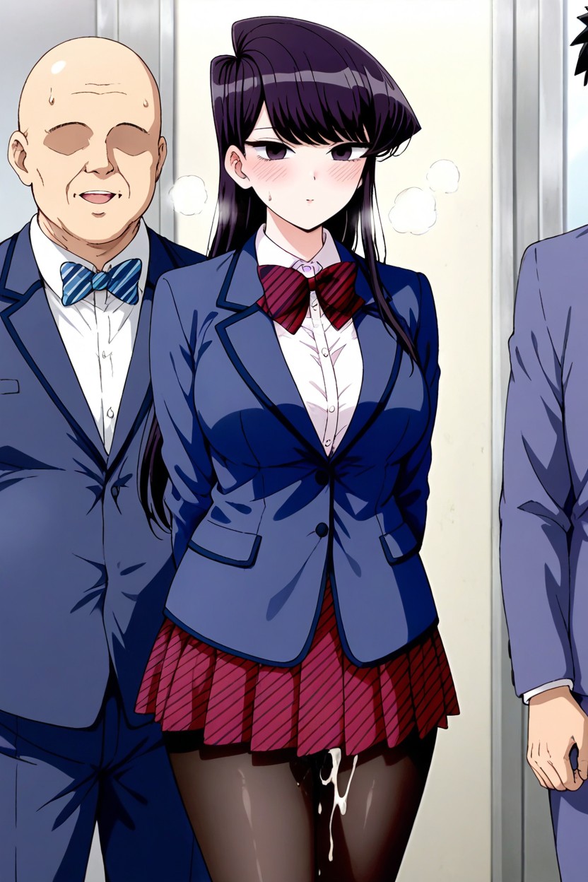 Pleated Skirt, Bow, Steam Hentai AI Porn