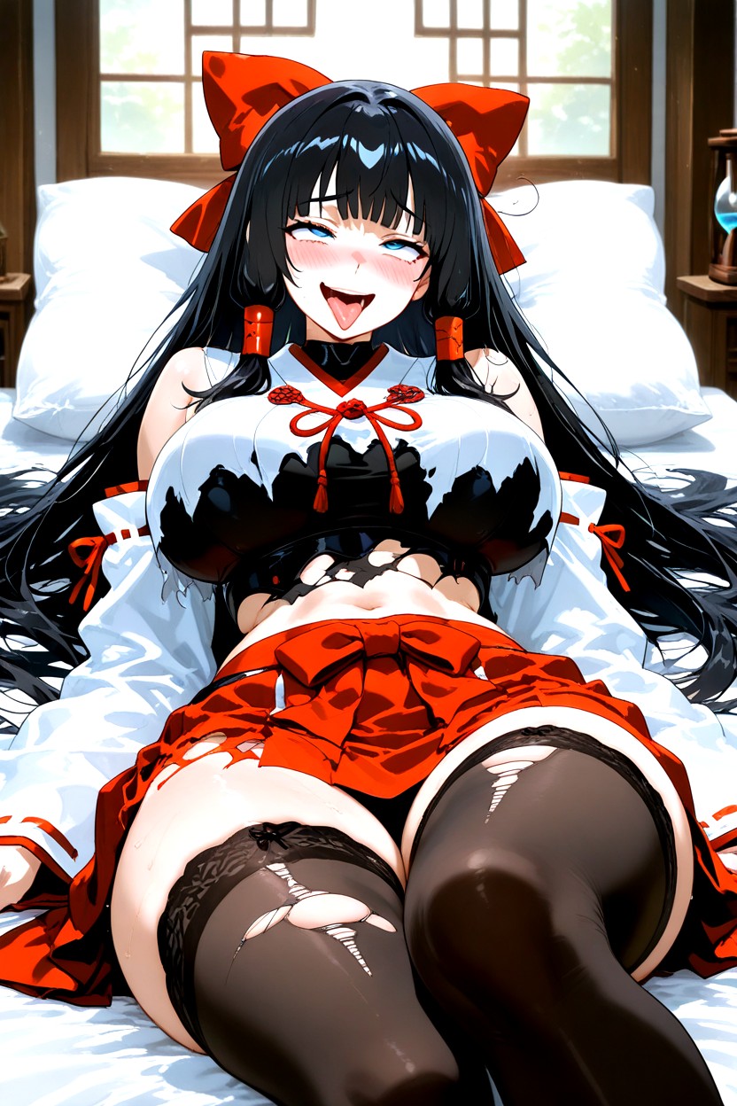 Feminine, Massive Breast, A Red Skirt Hentai AI Porn
