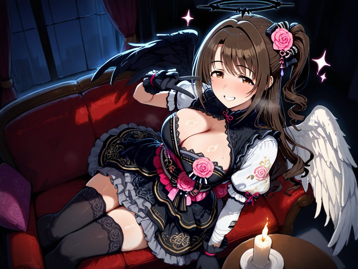 Breasts, Looking At Viewer, Half-closed Eyes Hentai AI Porn