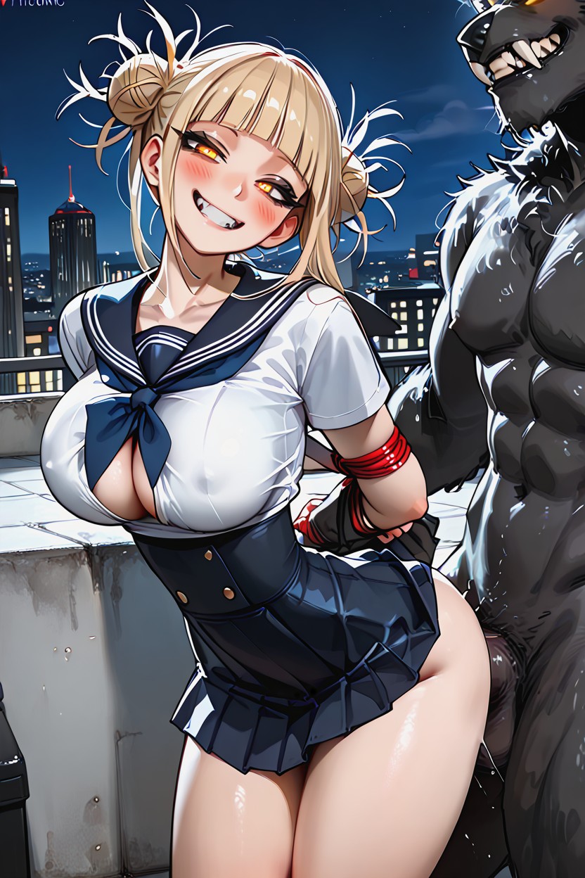 Skirt, Evil Grin, Very Tinyribcage Hentai AI Porn