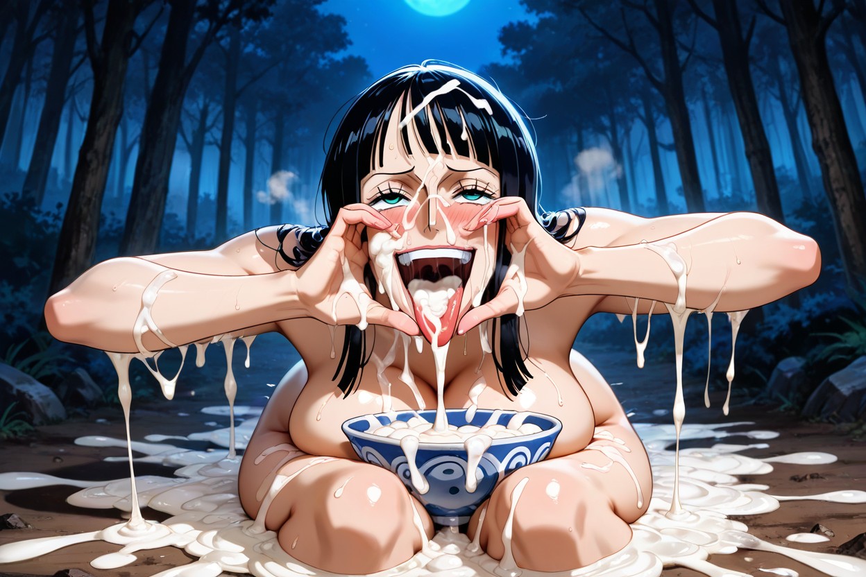 Focus Un Face, Dirt Floor, On Her Knees Hentai AI Porn