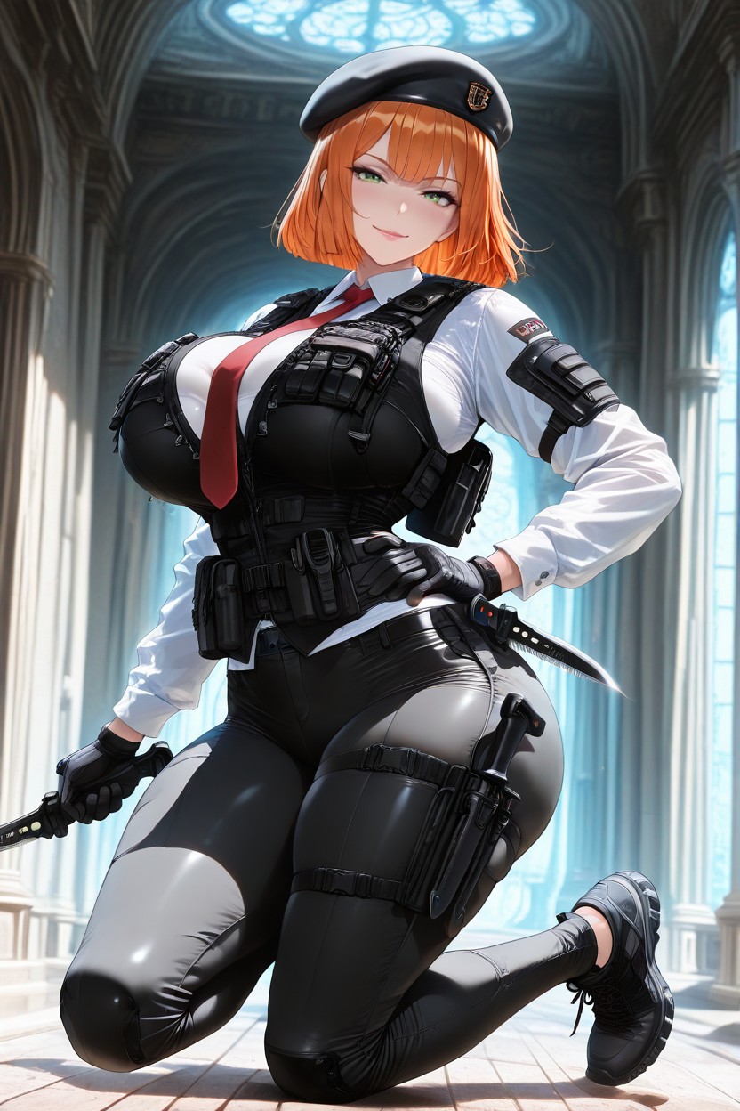 Ginger Hair, Girl, Jumping Up Hentai AI Porn
