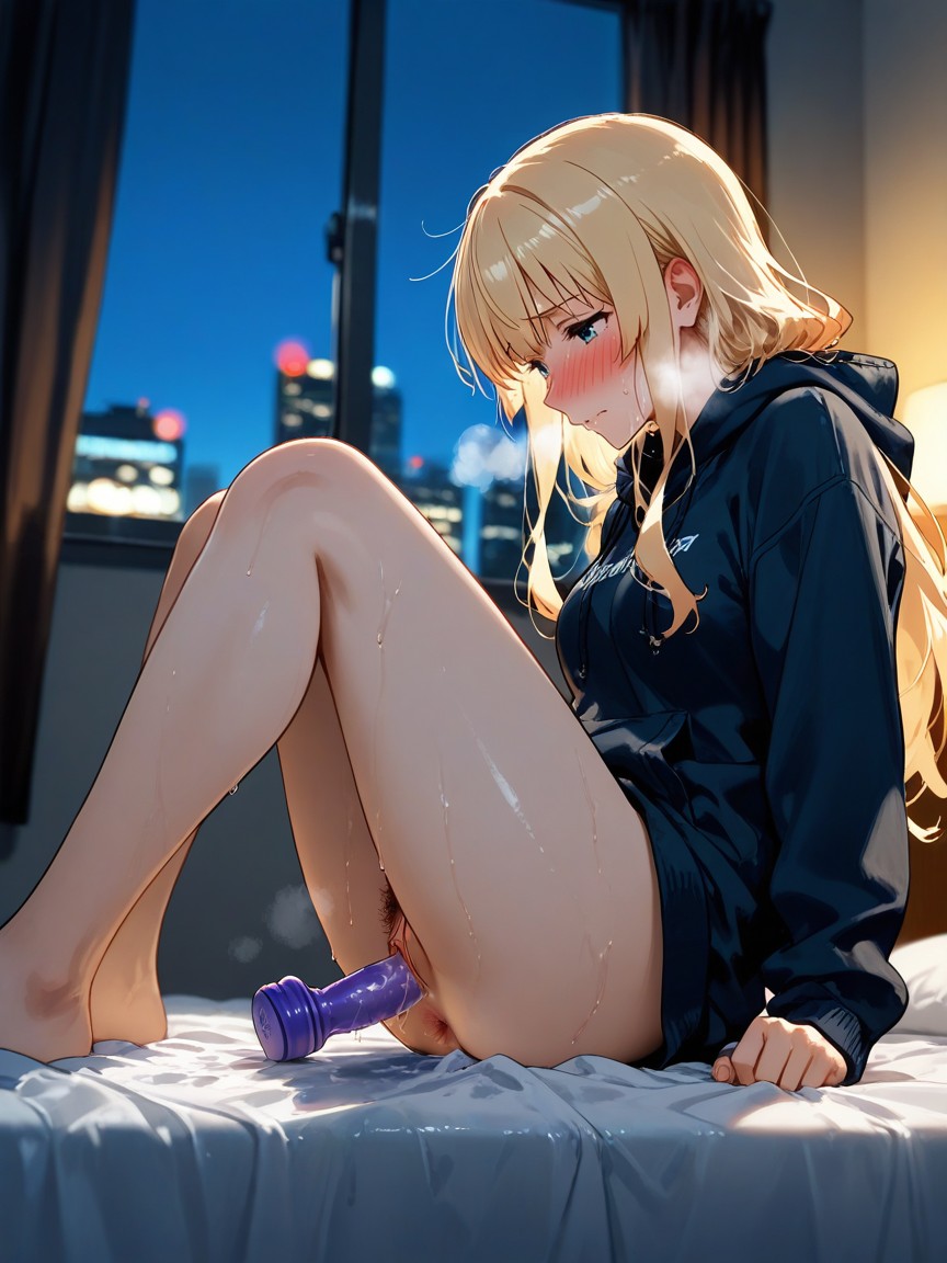 Bedroom Corner, Tired Face, Horny Hentai AI Porn