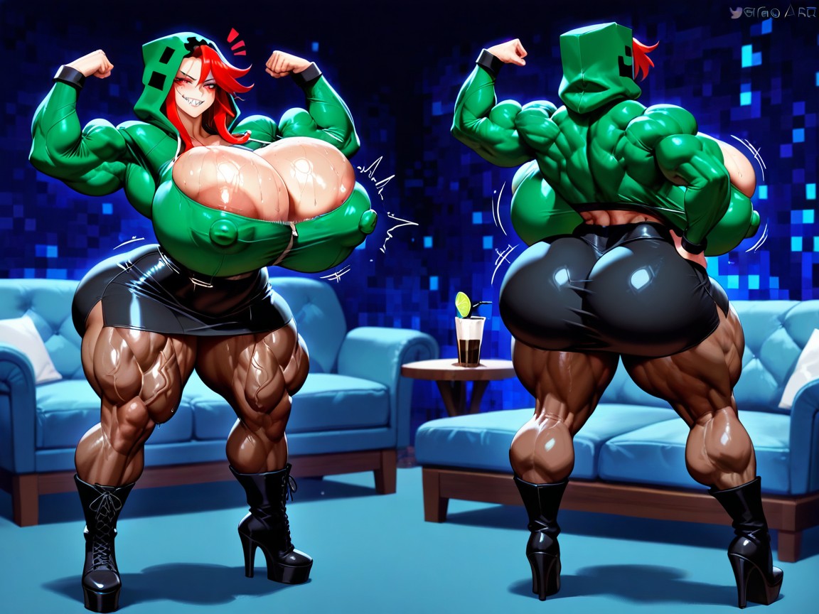 Big Thighs, Round Ass, Massive Muscles Hentai AI Porn