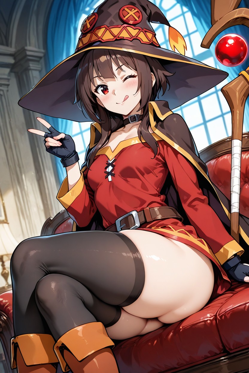 Bulging Butt, Megumin From Konosuba, Mansion Hentai AI Porn