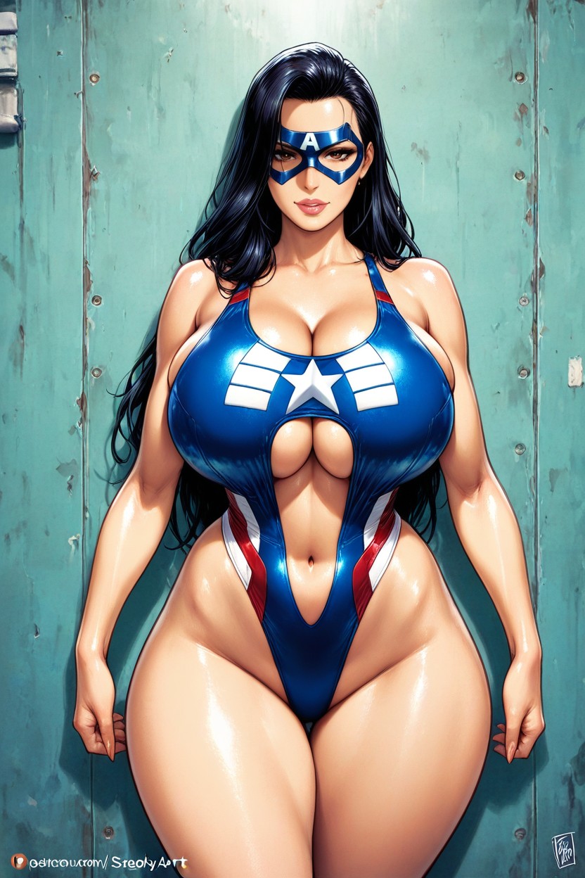 Standing, +, Fit Milf Hentai AI Porn