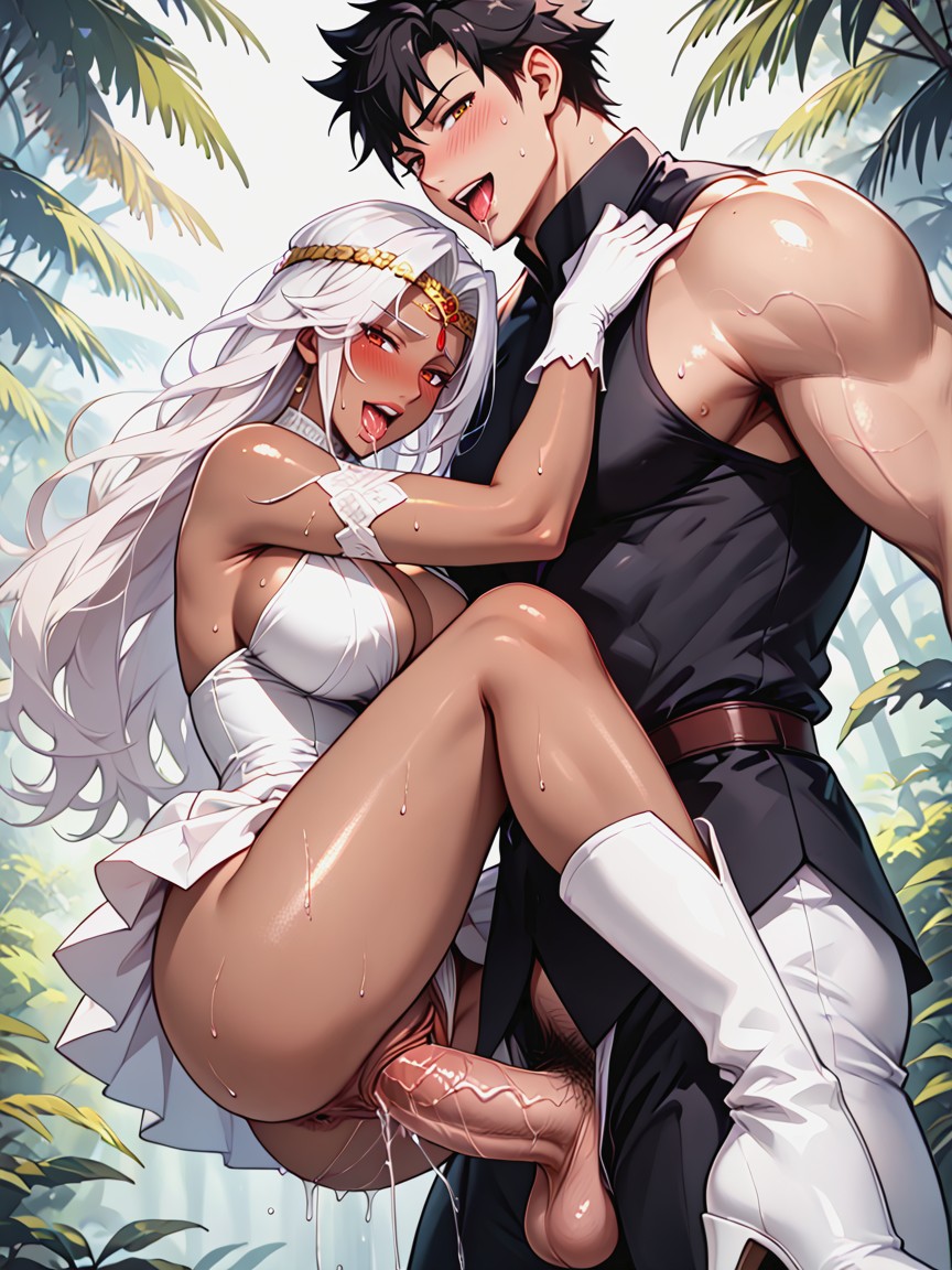 Woman, Horny, Male Warrior Hentai AI Porn