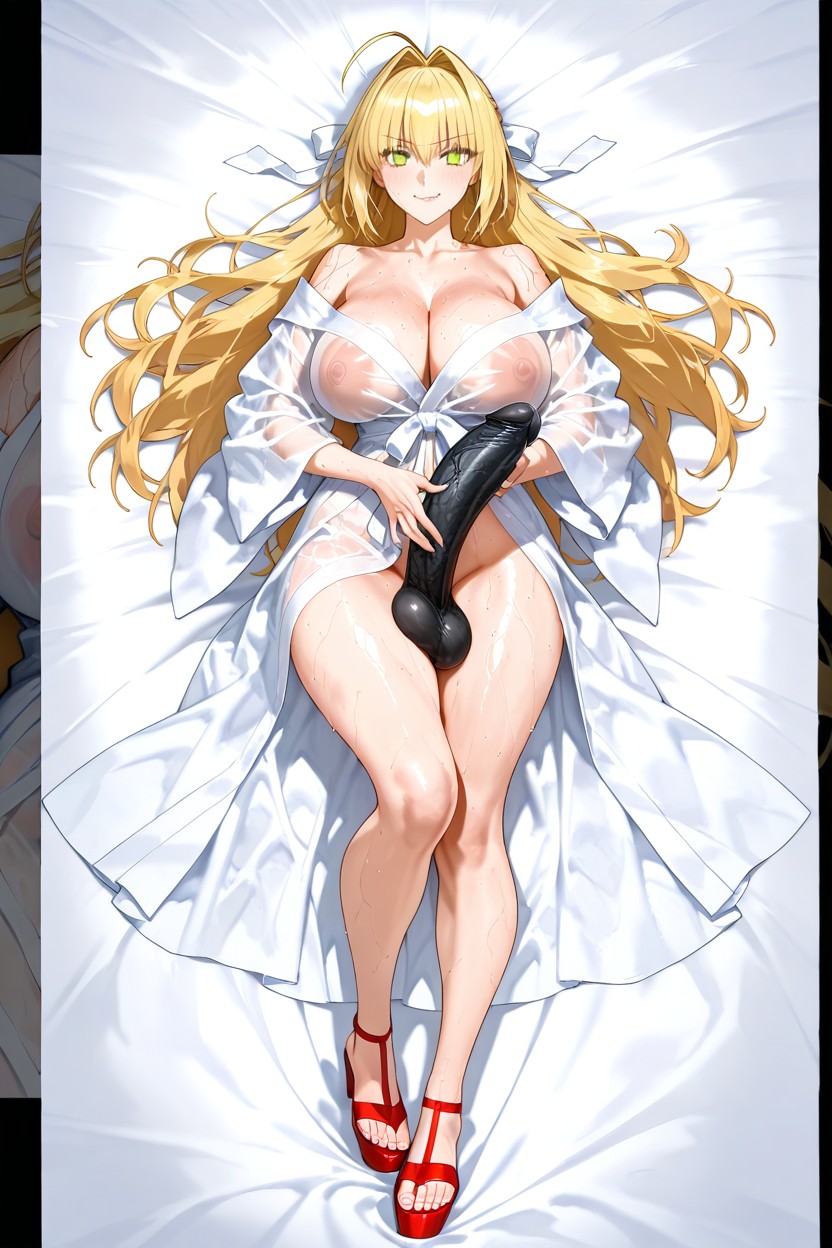Perfect Natural Medium Breasts, 25+, Looking At The Viewer Hentai AI Porn