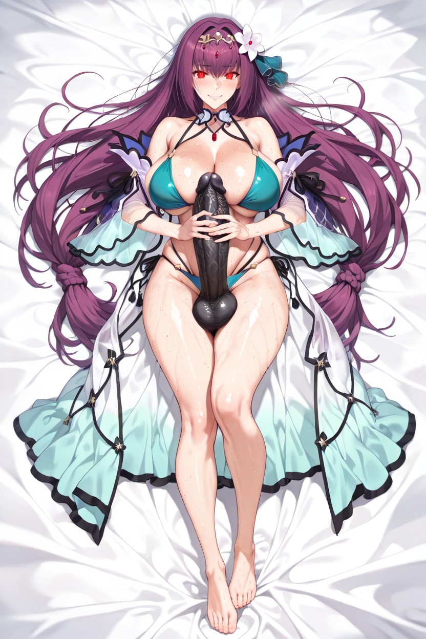 She Is Horny, Front Pov, Laying Hentai AI Porn