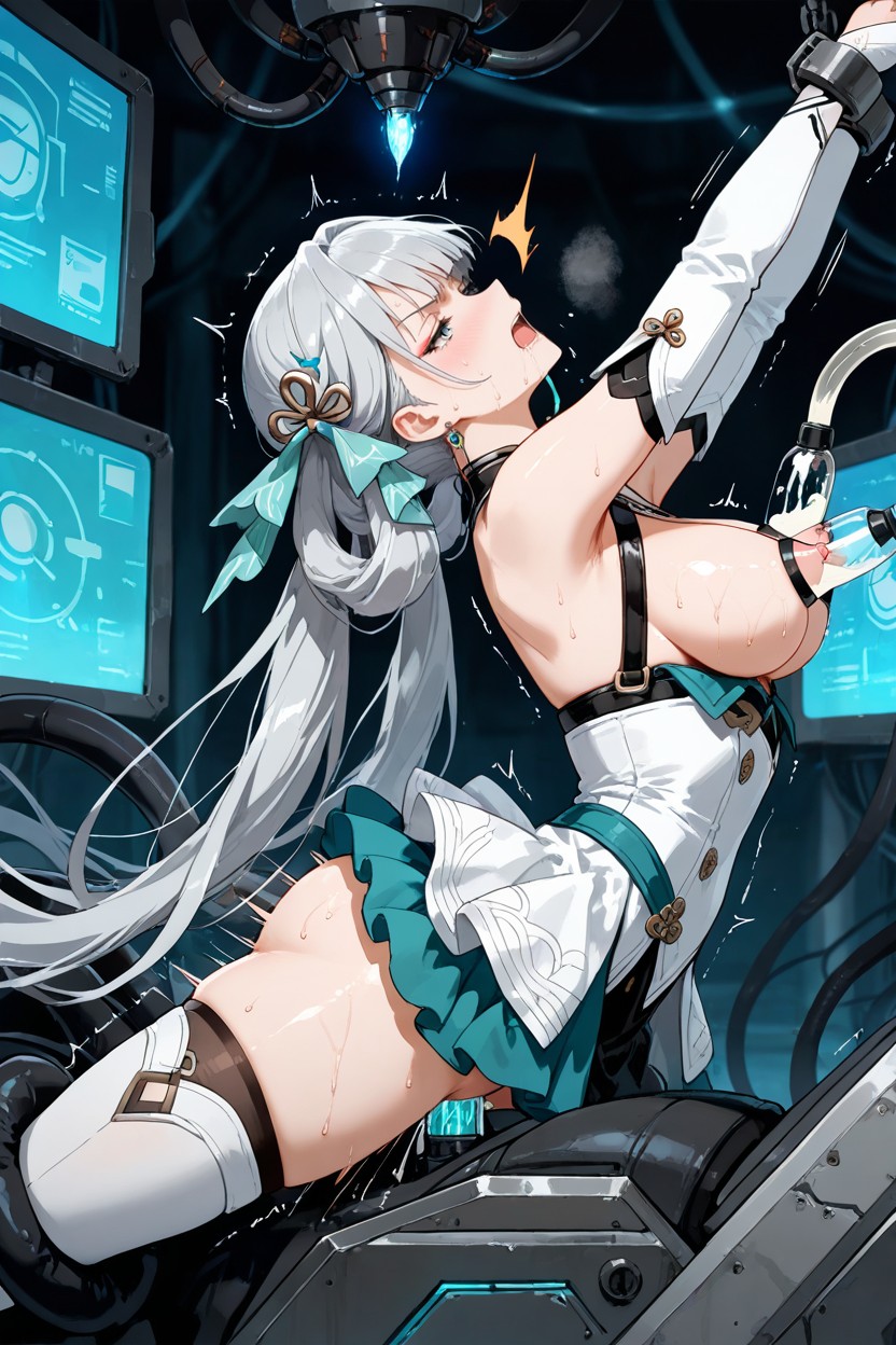 Arched Back, Orgasms, Cables Hentai AI Porn