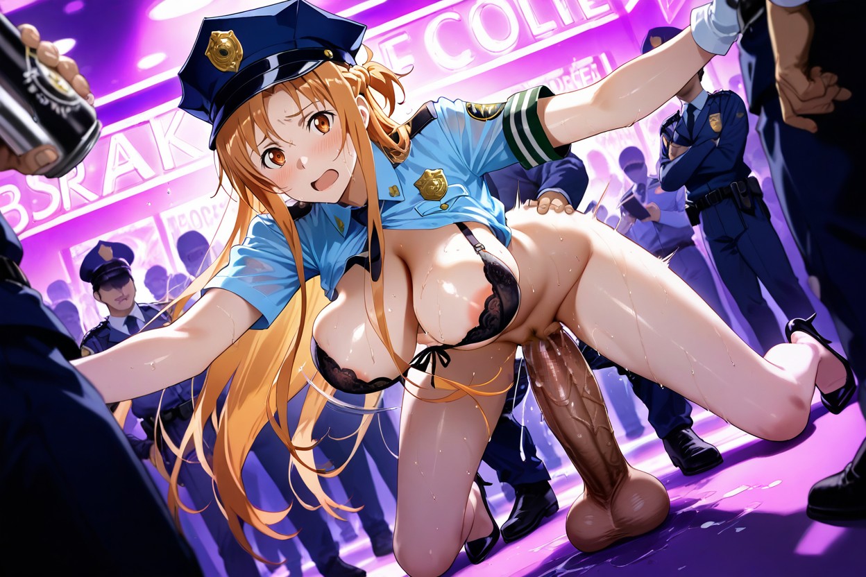 Hanging Breasts, Bottom Naked, Panties Down Hentai AI Porn