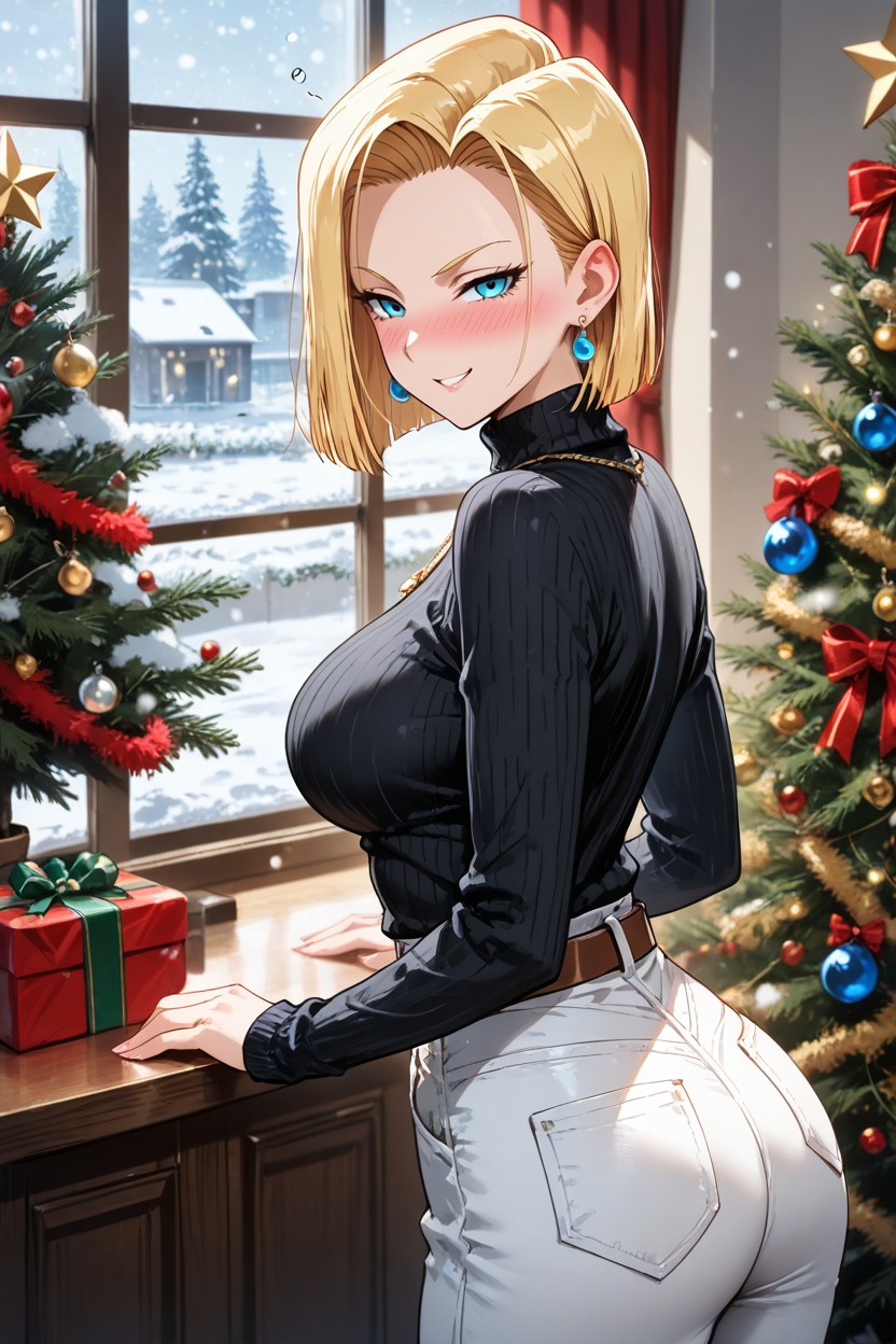 Large_breasts, Window, 25+ Hentai AI Porn