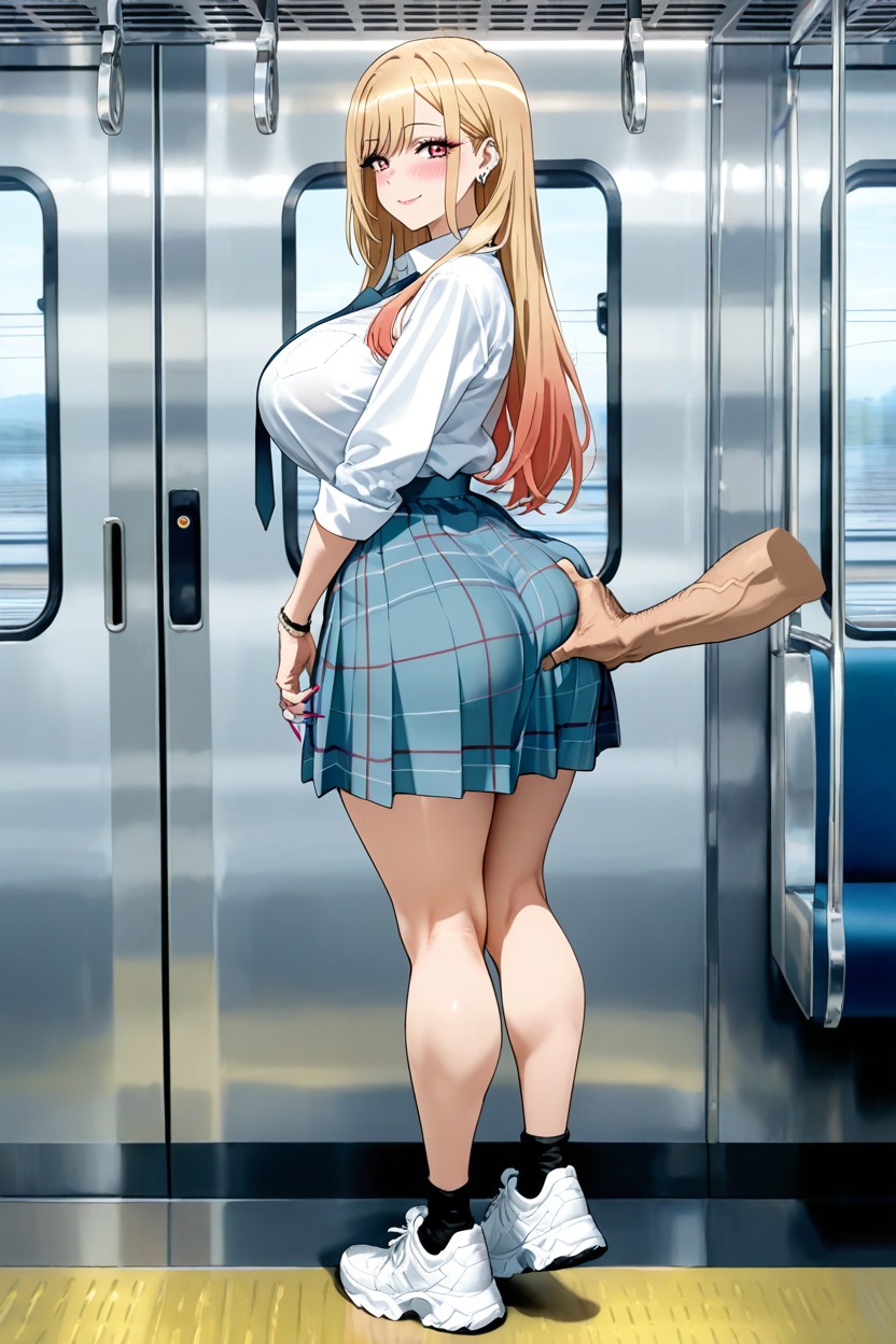 Rear View, Hourglass Body, Curvy Hentai AI Porn
