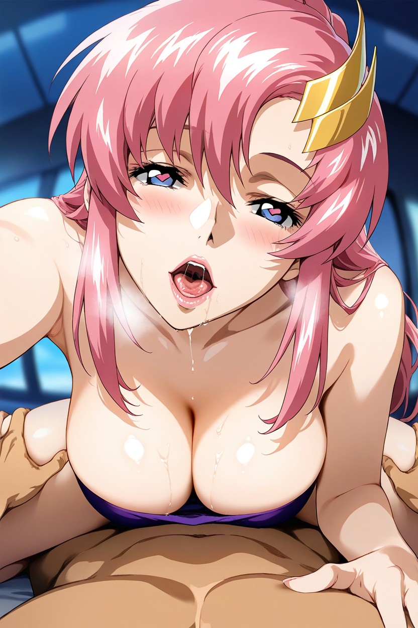 Cleavage, Thighs, Saliva Strands Hentai AI Porn