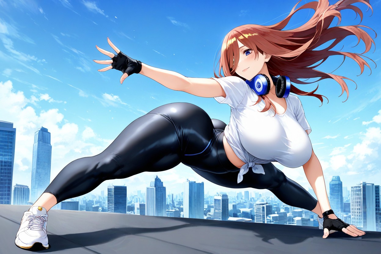 Pointy Breasts, Kakasana Pose, Light Smile Hentai IA