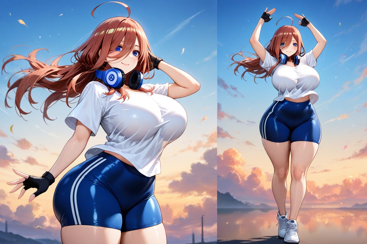 Smile, Sporty Shorts, Bright Hues Hentai AI Porn