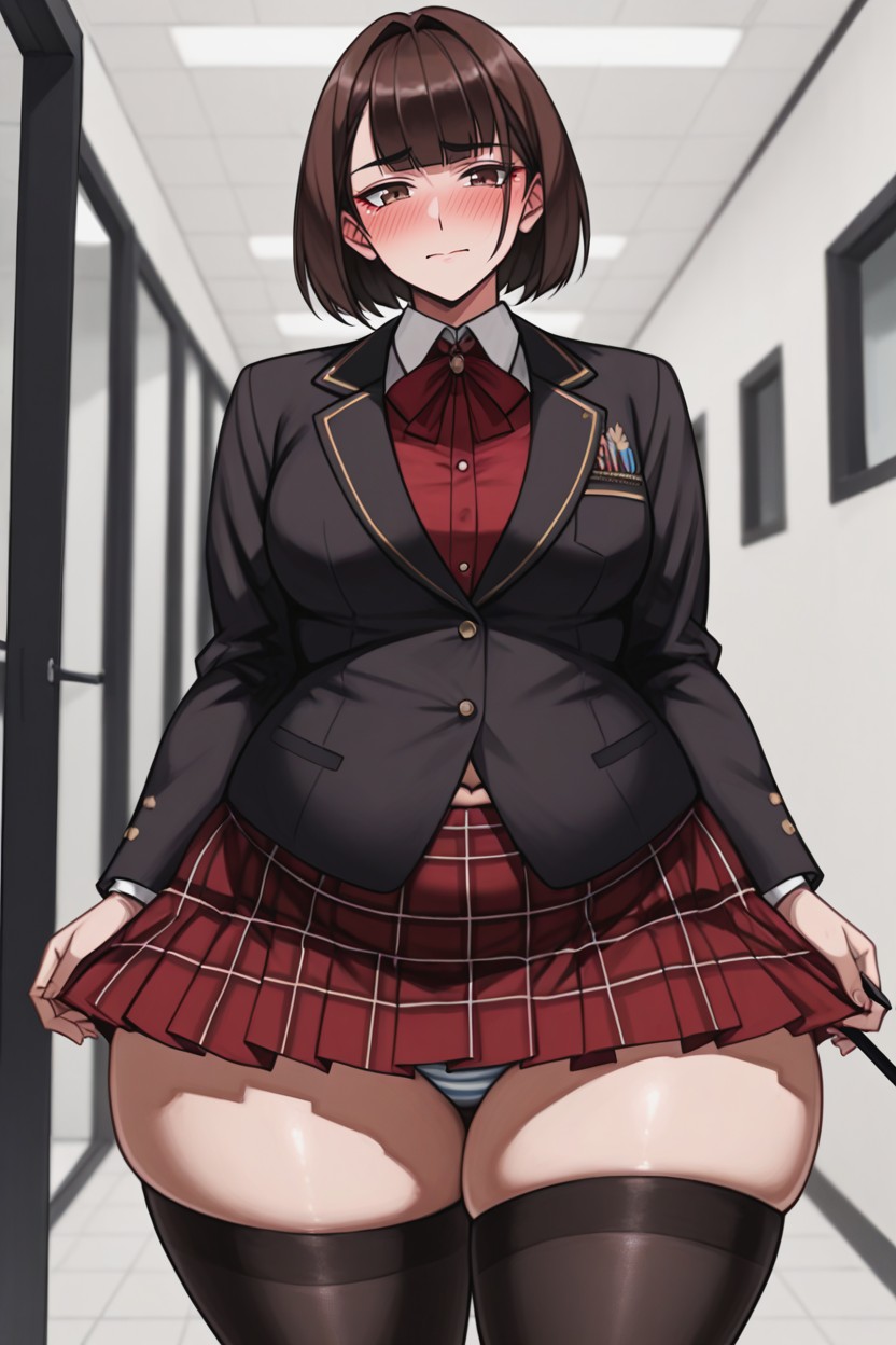 Bangs, Front View, Small Breasts Hentai AI Porn