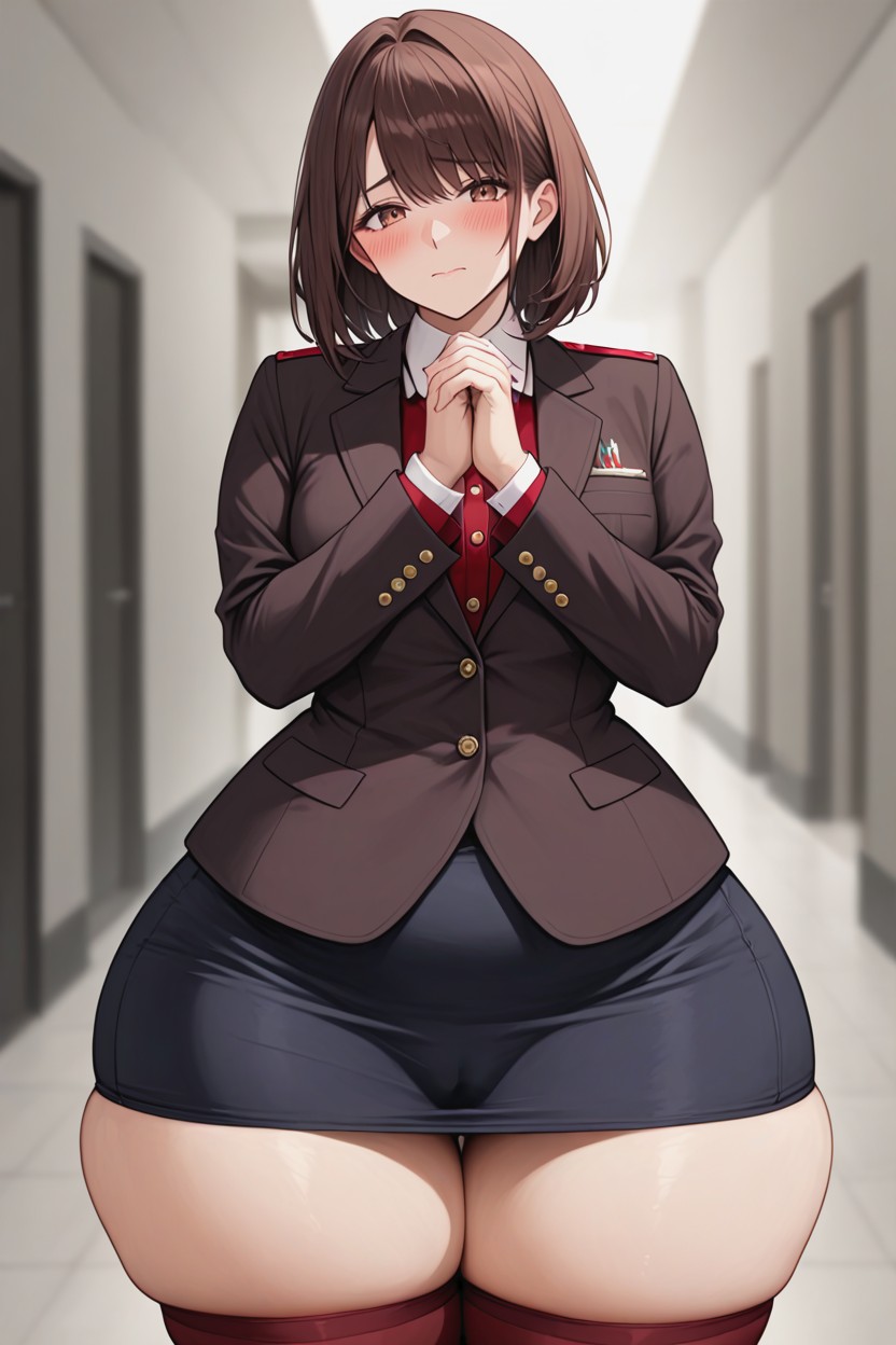 18+, Bangs, Embarrassed Hentai AI Porn