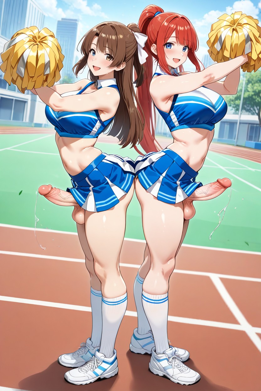 Detailed, Arched Back With They Hip Close Together, Body To Different Orientation Hentai AI Porn