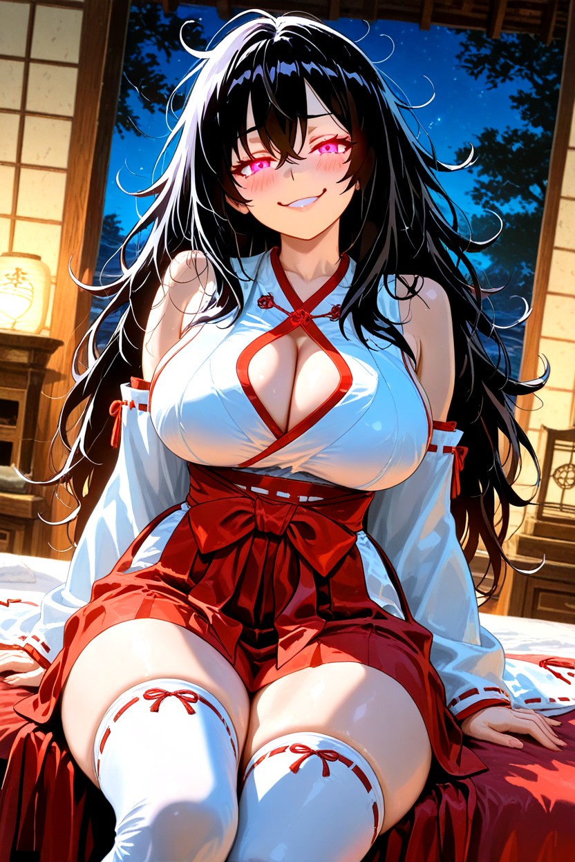 Sitting Down, Massive Breast, Night Hentai AI Porn