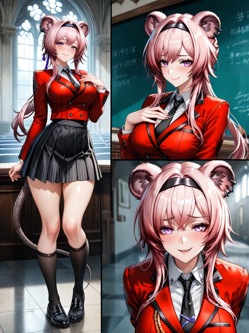 Model Pose, Medieval Architecture, Beautiful Face Hentai IA