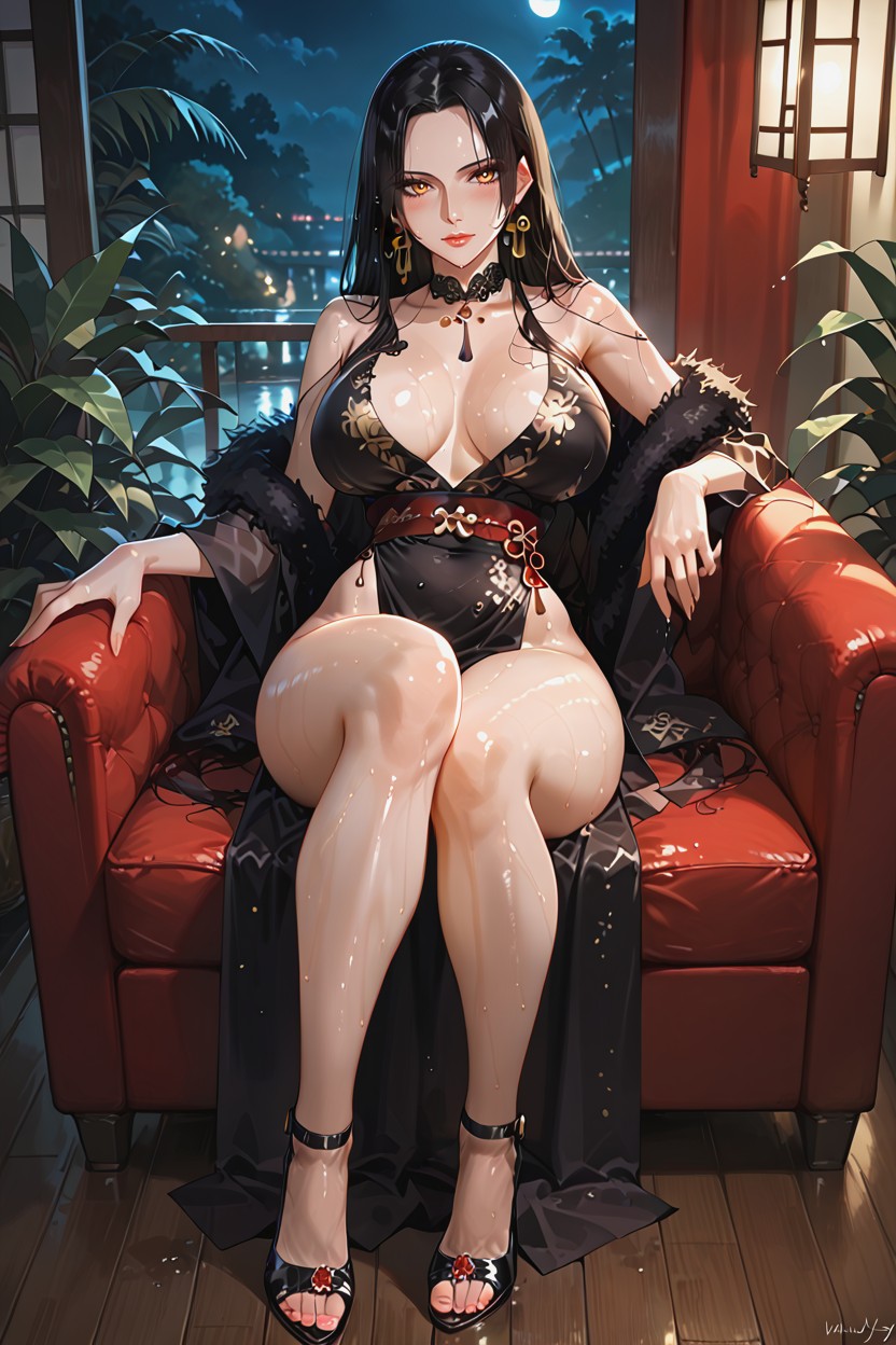 Night, Dark Lighting, Heels Hentai AI Porn