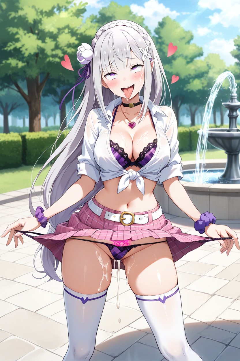 25+, Gal, Tied Blouse Hentai AI Porn