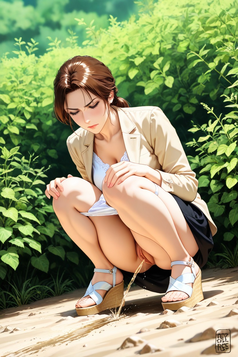 Perfect Anatomy, Looking Down, The Gets Up Hentai AI Porn
