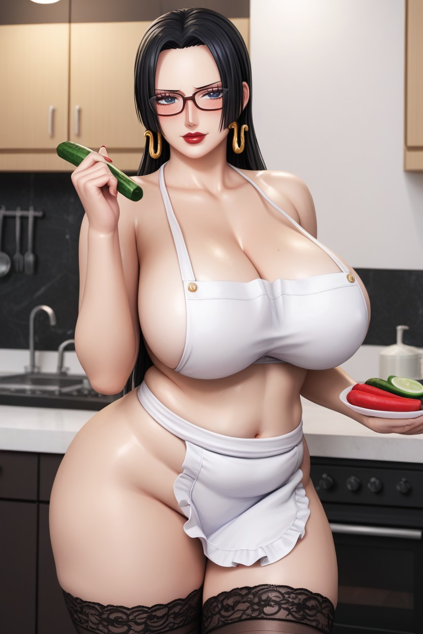 And An Oval Navel She Is Not Wearing A Bra, 50+, Thick Thighs Hentai AI Porn