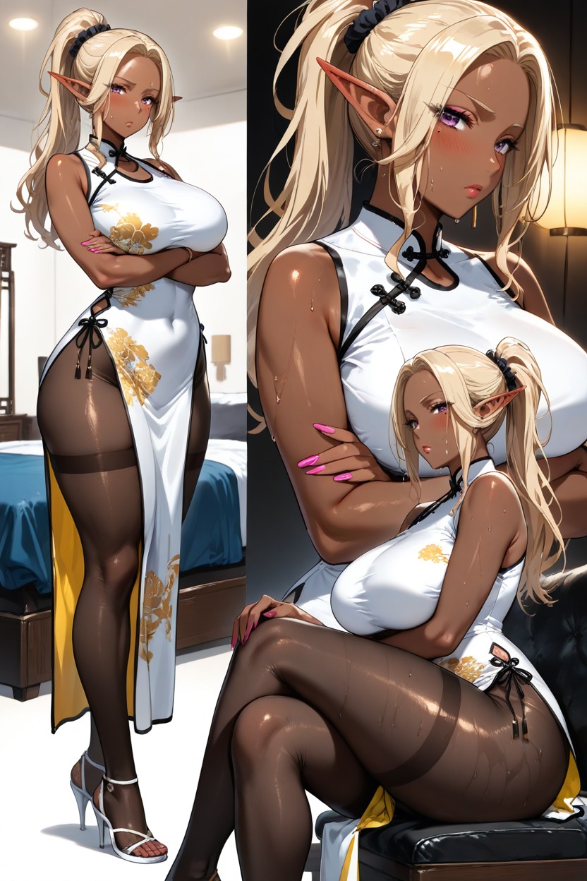 Ultra Highres, Bangs, Gyaru Hentai IA