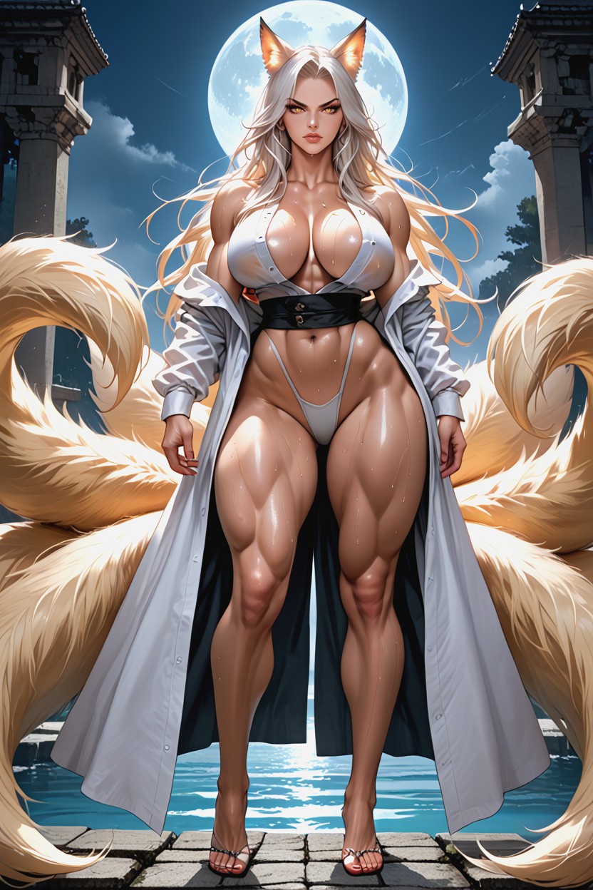 Thick Thights, Very Puffy Tails, Thick Tails Hentai AI Porn