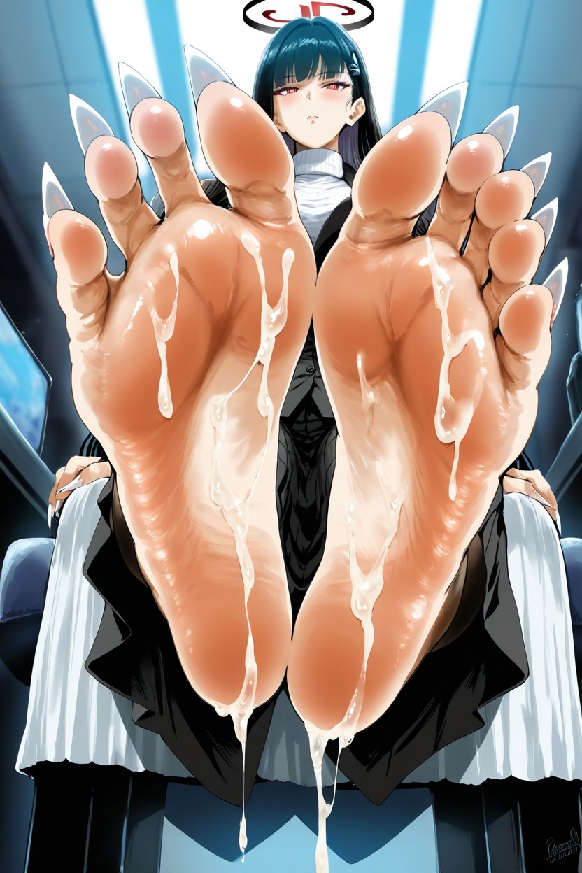 Show Soles, Long Feet, Big Foot Hentai AI Porn
