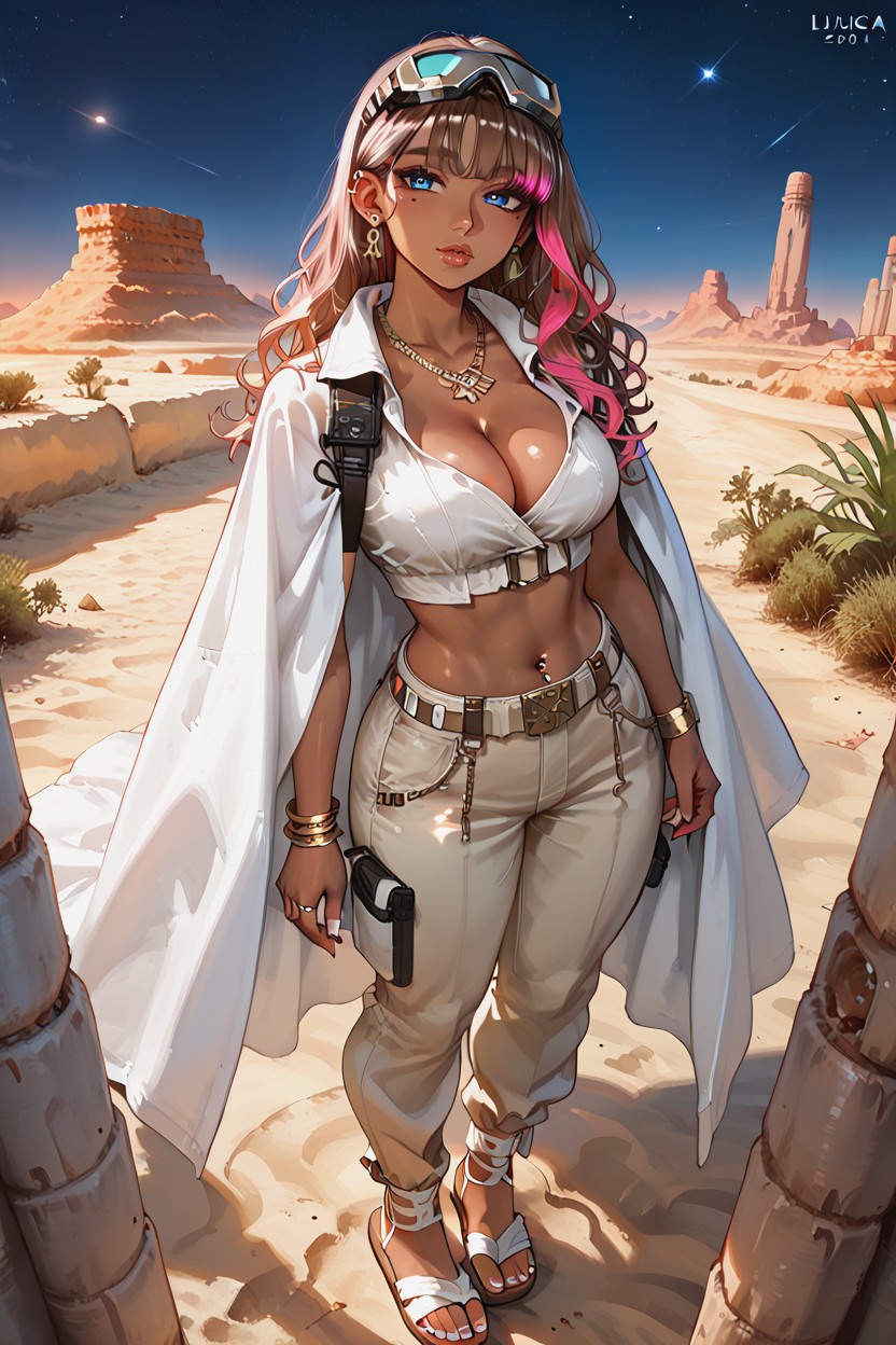 Pink Details, Beauty Mark Under Left Eye, No Cars Porno IA Hentai