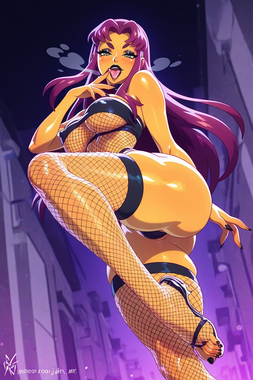 25+, Green Eyes, Foot Up Hentai AI Porn