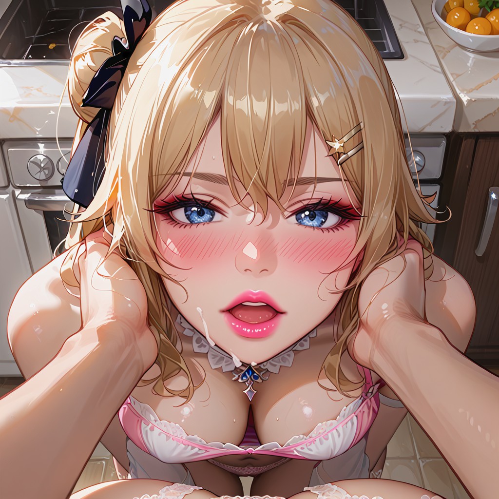Small Ass, Pink Lipstick, Very Beautiful Hairstyle Hentai AI Porn