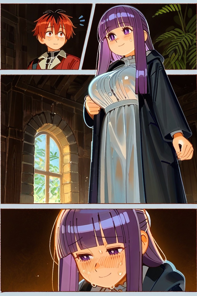In A Medieval Room, Fern And Stark Blushing, 25+ Hentai AI Porn