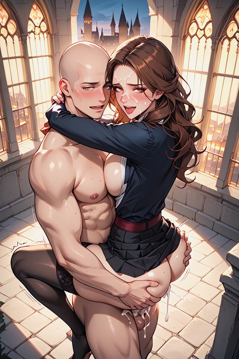 + Hogwarts, Massive, Window Balcony Hentai AI Porn