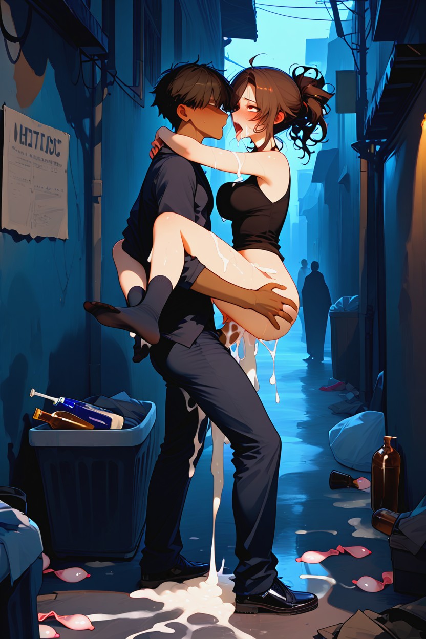 Aroused, Empty Eyes, Tired Eyes Porno IA Hentai