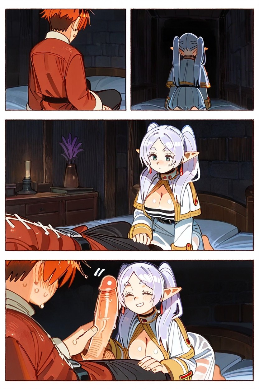 Backlit, Fern Is Embarrassed, Dark Hentai AI Porn
