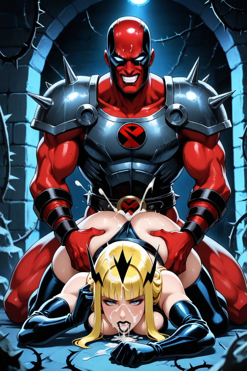 Bare Thighs, Cum On Face, Form Fitting Clothes Hentai AI Porn
