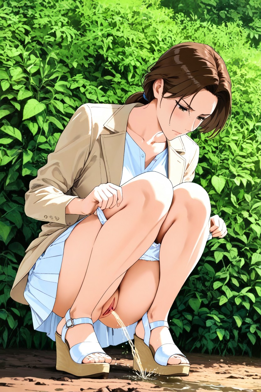 Soft Shadows, Dripping Peeing, British Hentai AI Porn
