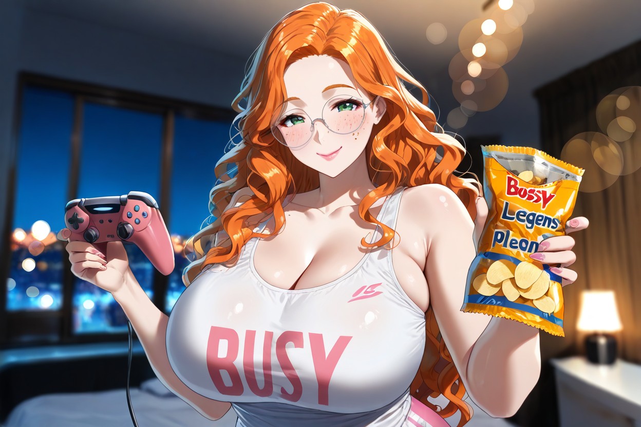 Blurry Background, Focus On Woman Face, Smiling Hentai AI Porn