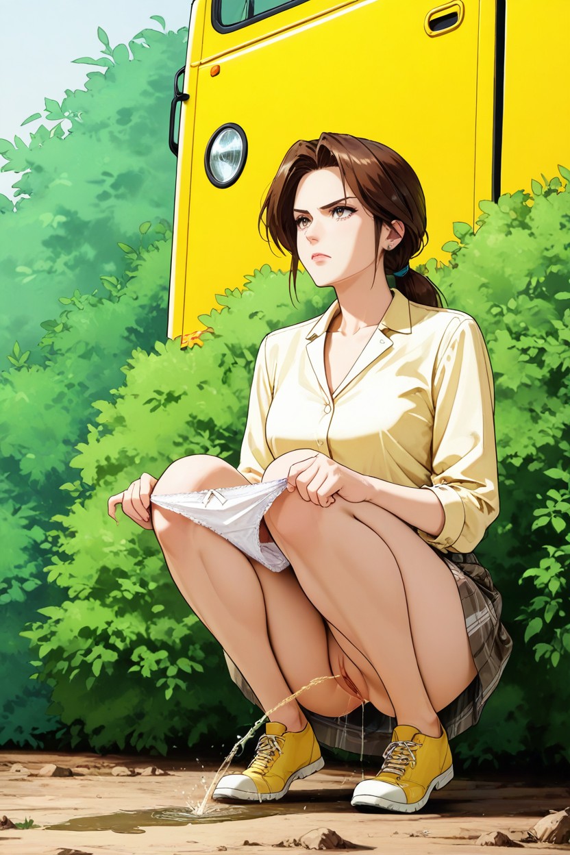 Pencil Art Style, Sexy Crotch, Anatomically Accurate Hentai AI Porn