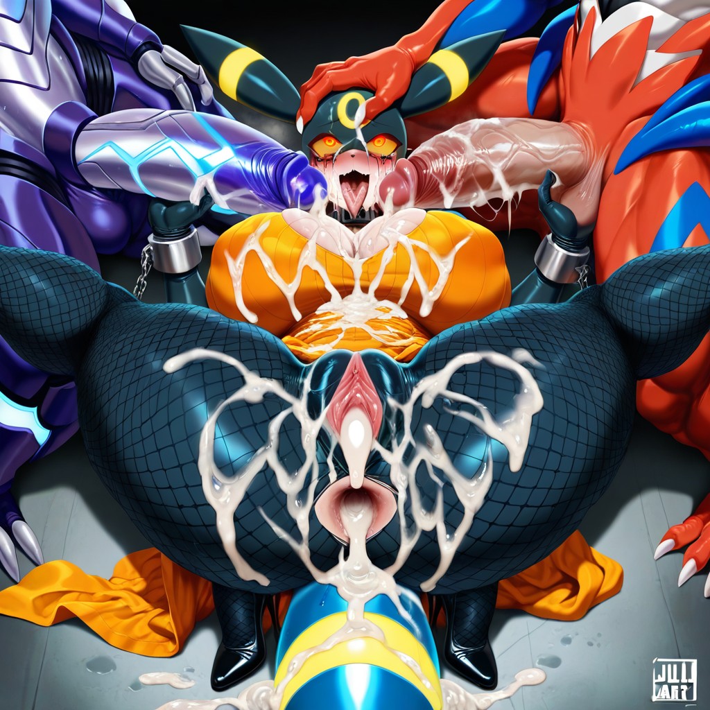 Koraidon From Pokemon, Restrained Covered In Cum, One Woman Squatting Hentai IA