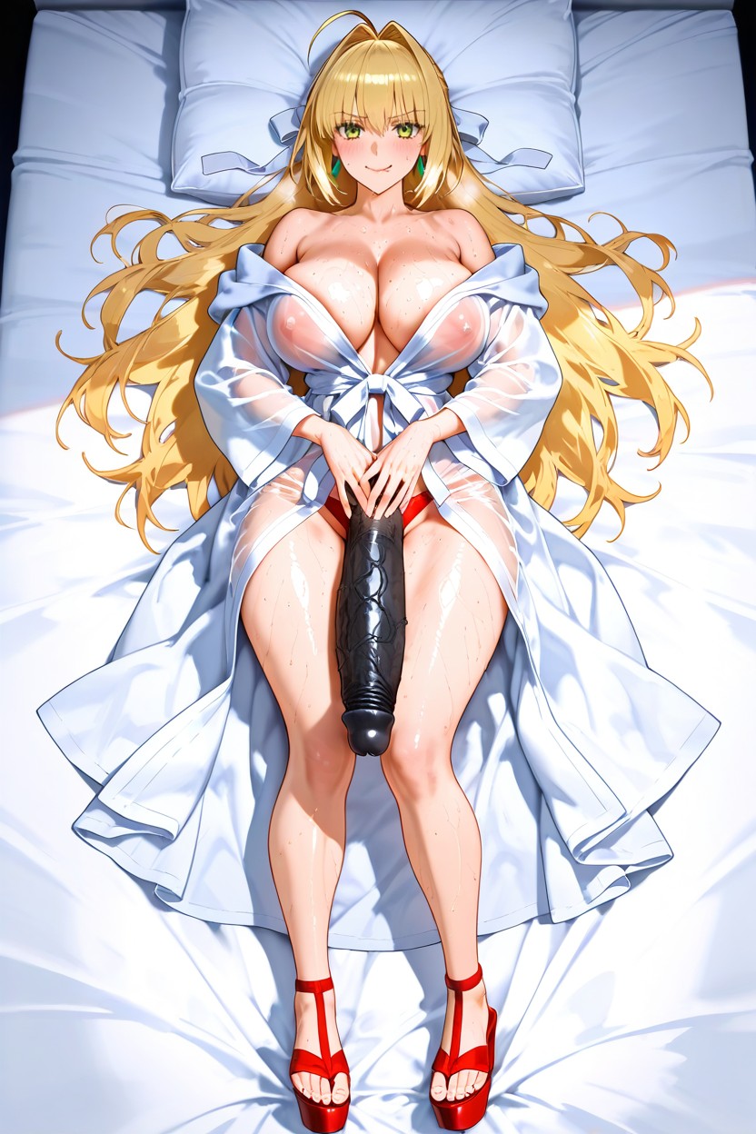 Perfect Feet, Biting Lips, Relaxed Hentai AI Porn