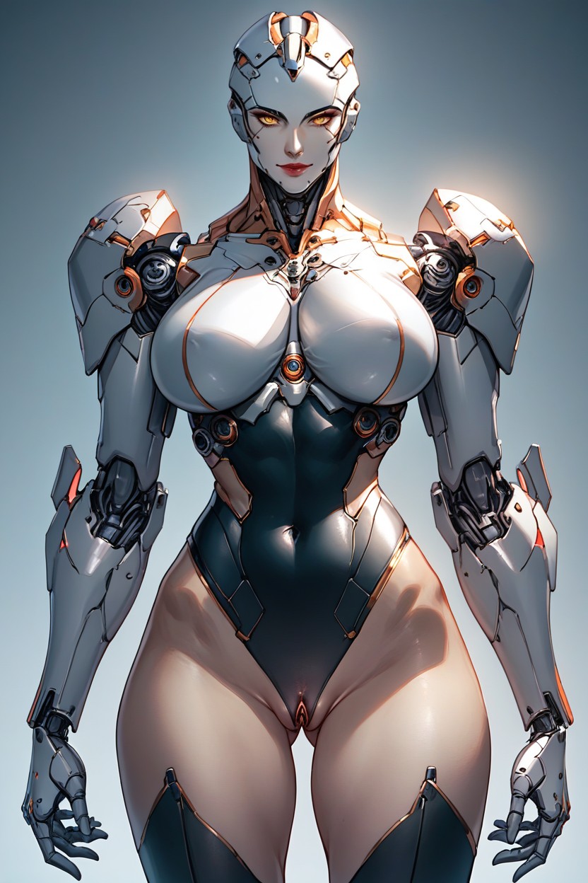 Cyborg Legs, Vista Frontal, Mostly Cyborg Hentai IA